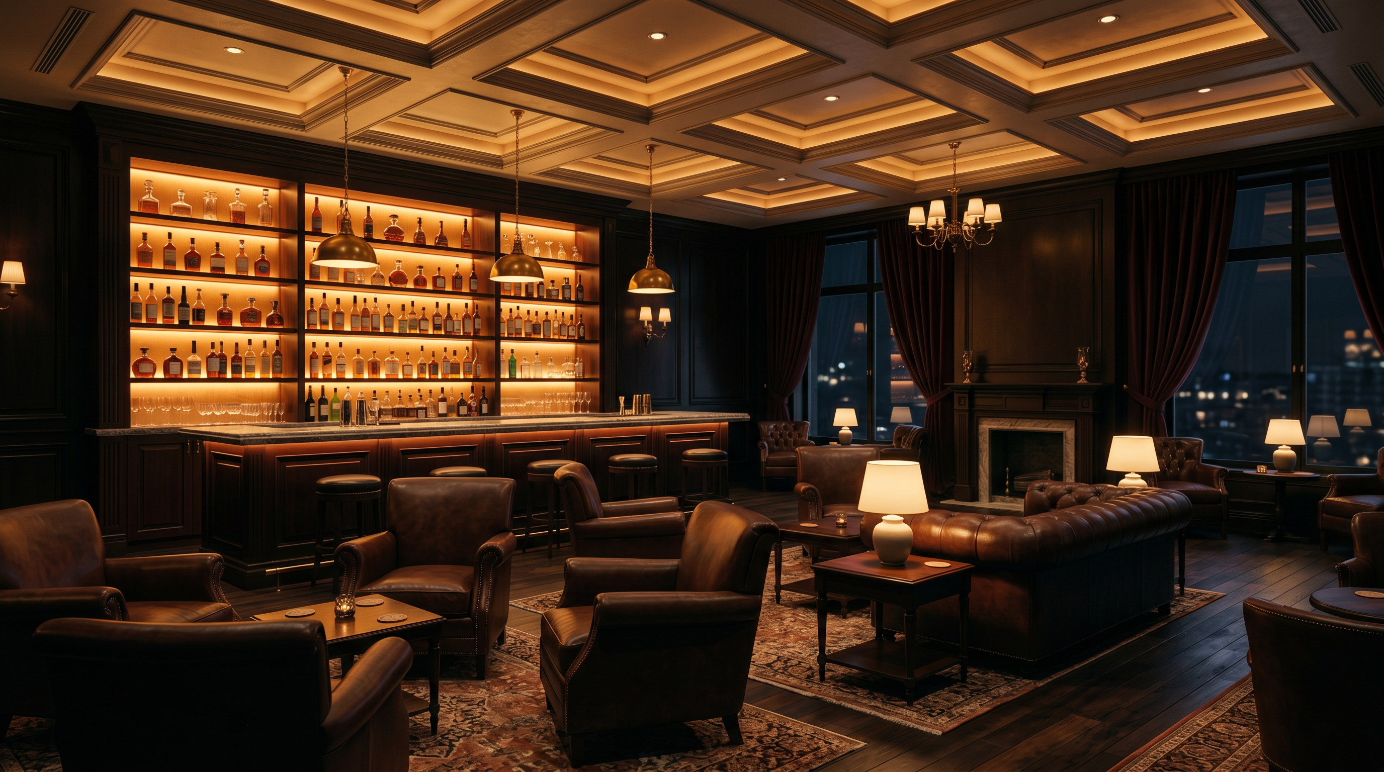 Lounge bar interior at UK Hotel Resort