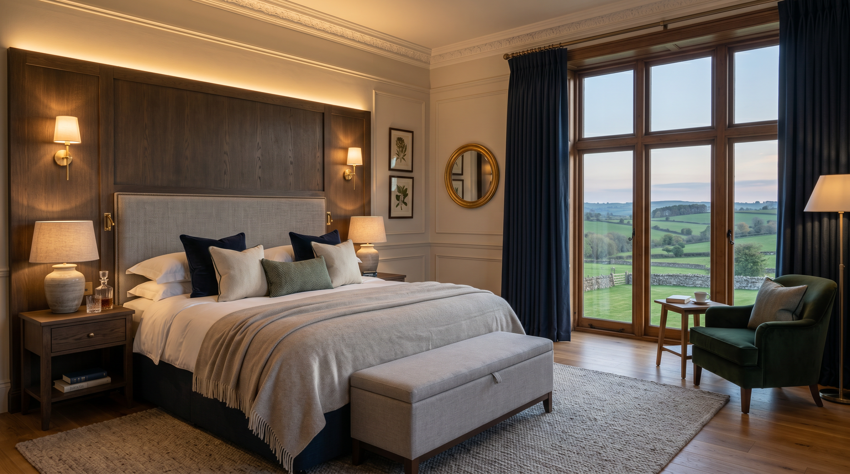 Luxury hotel suite bedroom at UK Hotel Resort